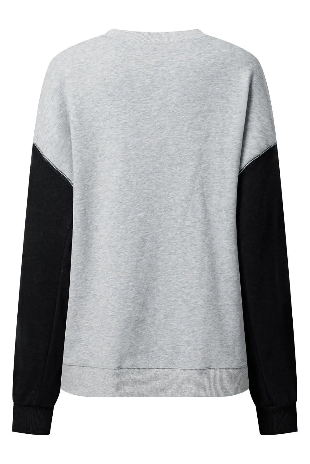 Chic gray drop shoulder pullover - Love Salve